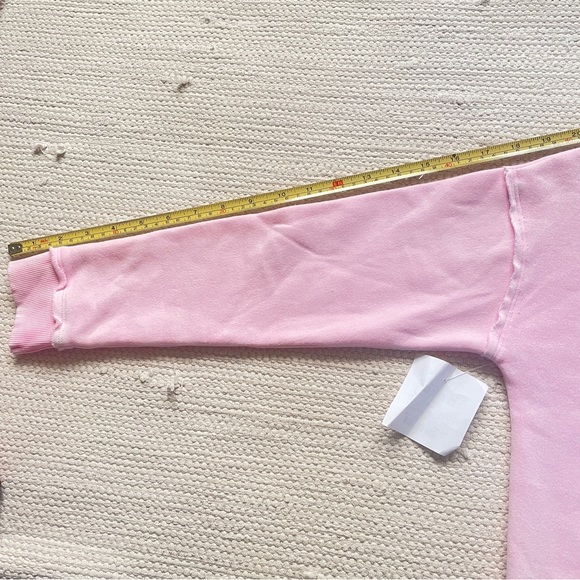 Art Class Girls Fleece Raw Edge Pink V-Neck Sweatshirt Size L (10/12) - Picture 6 of 6